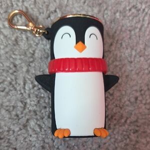 Bath & Body Works Penguin Keychain - Black, White, Red, Orange